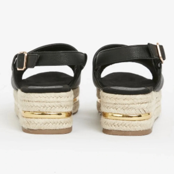 EVANS EXTRA WIDE FIT Slingback Flatform Size 12 - Picture 2 of 10